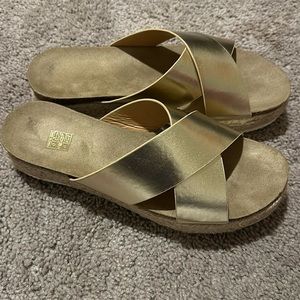Gold sandals